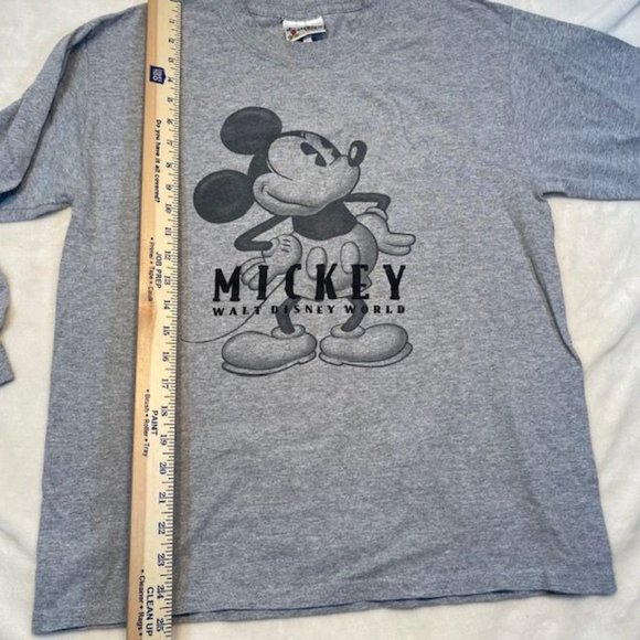 Vintage Walt Disney World Mickey Mouse Long Sleeve Gray Shirt Small - Picture 4 of 6
